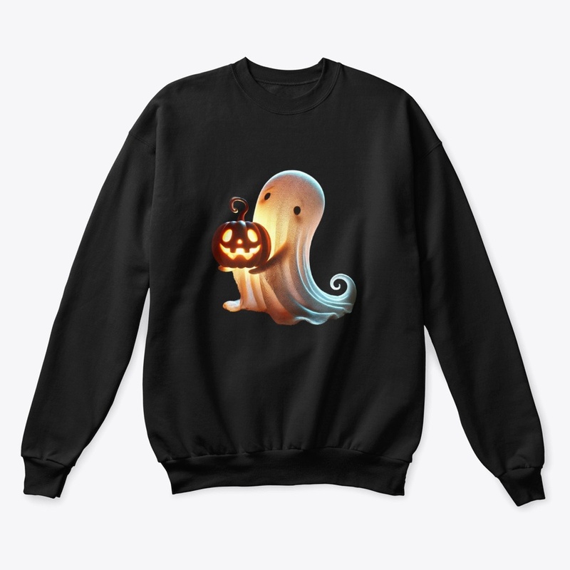 Ghost with a Jack-O-Lantern