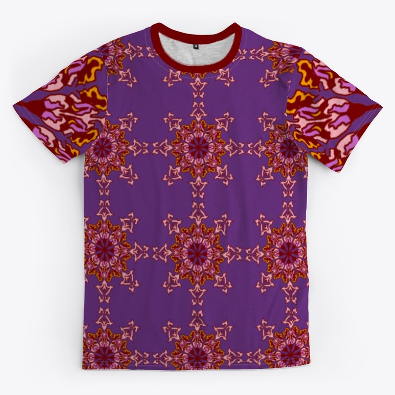  T shirt.Pink,purple,orange and maroon 