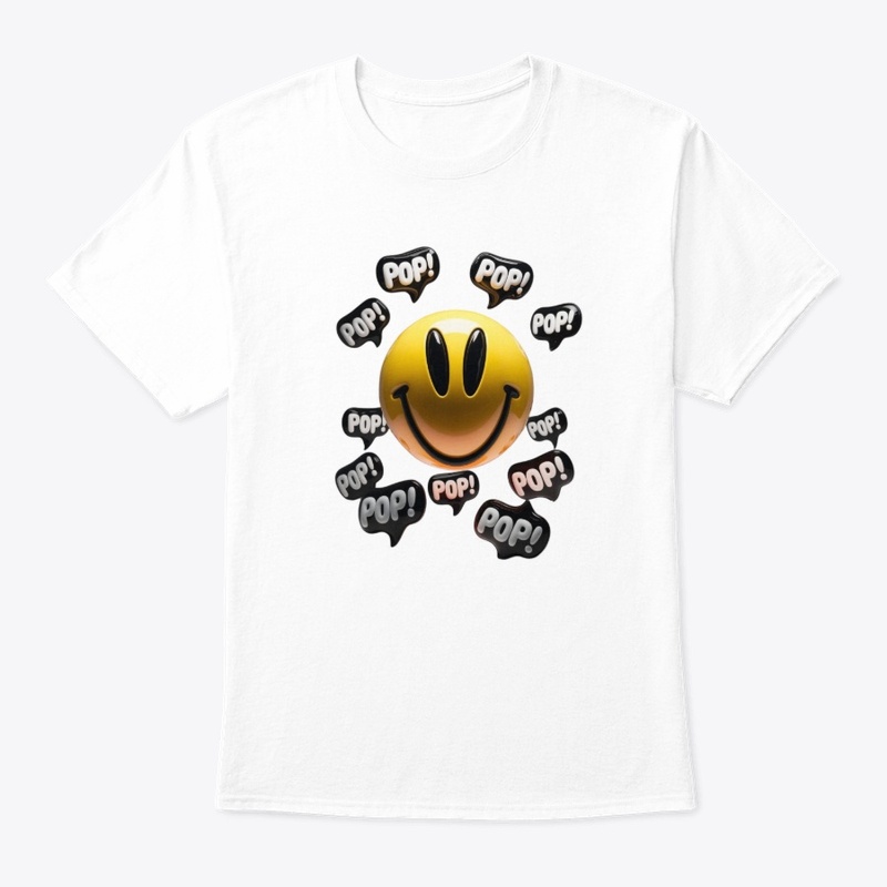 Retro Smiley Face Pop Pop Pop
