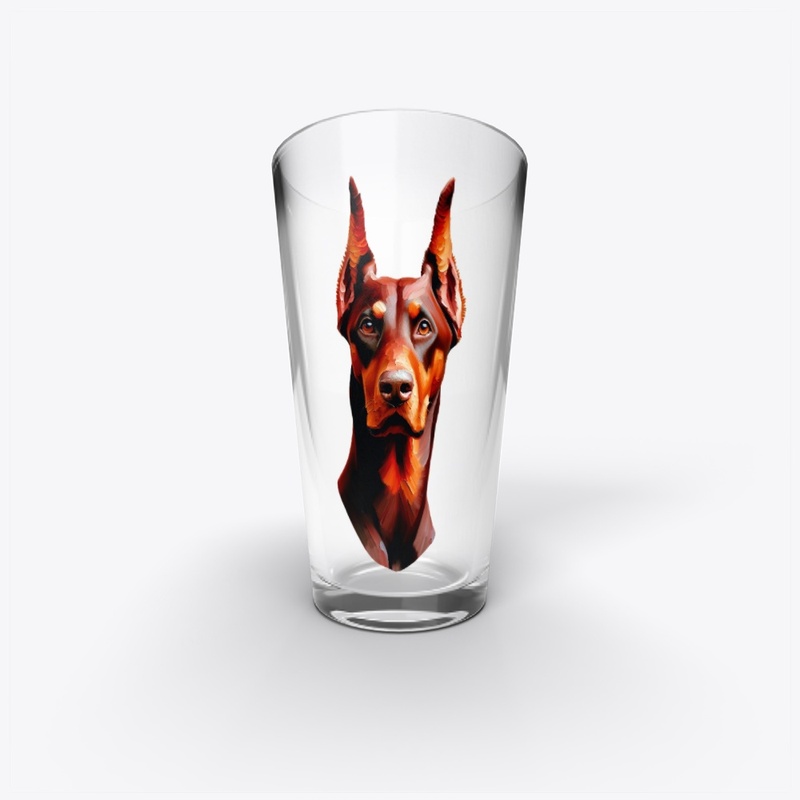 Red Doberman done in AI