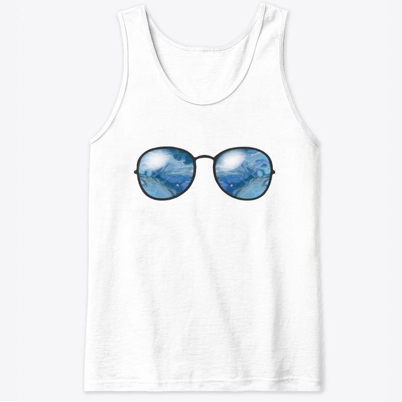 Marbled Glasses - Blue