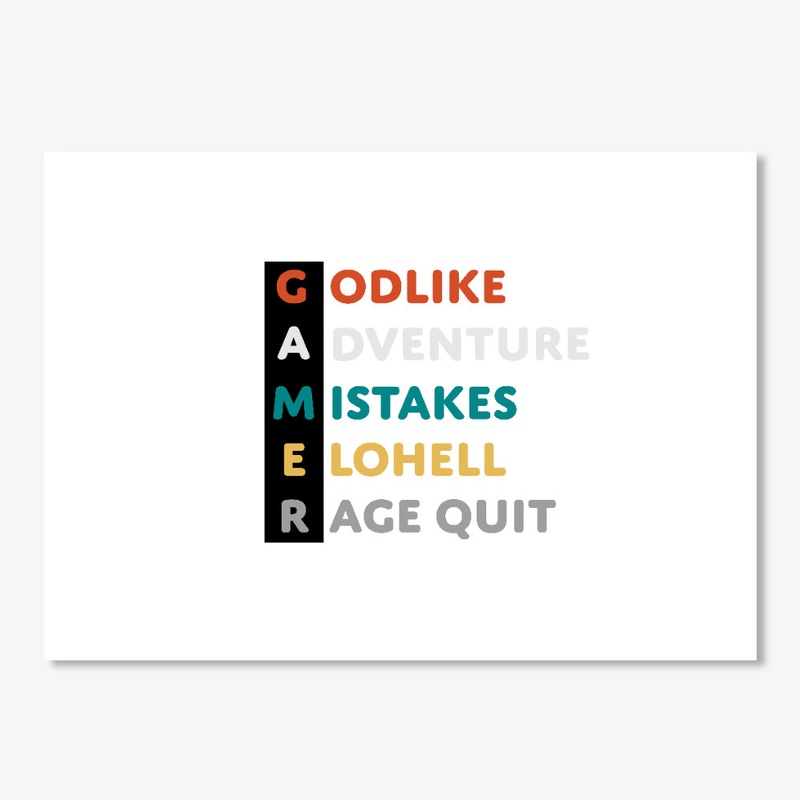 Gamer: geek, adventure, elohell