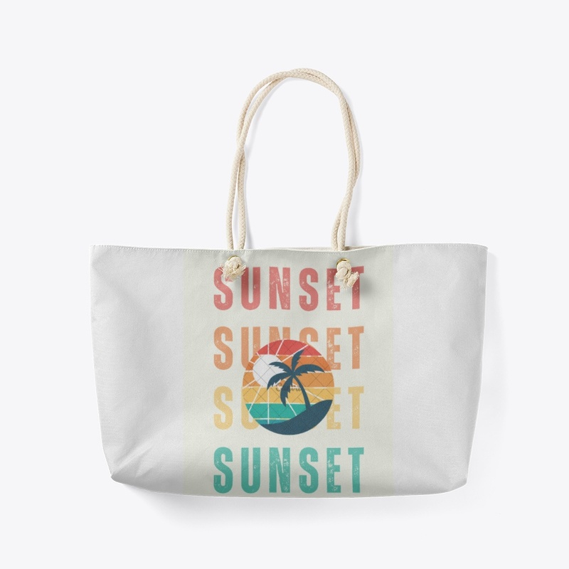 Sunset Vibe White T-Shirt (customizable)
