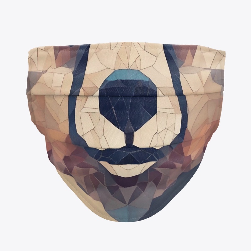 Bear Head Low Poly Design