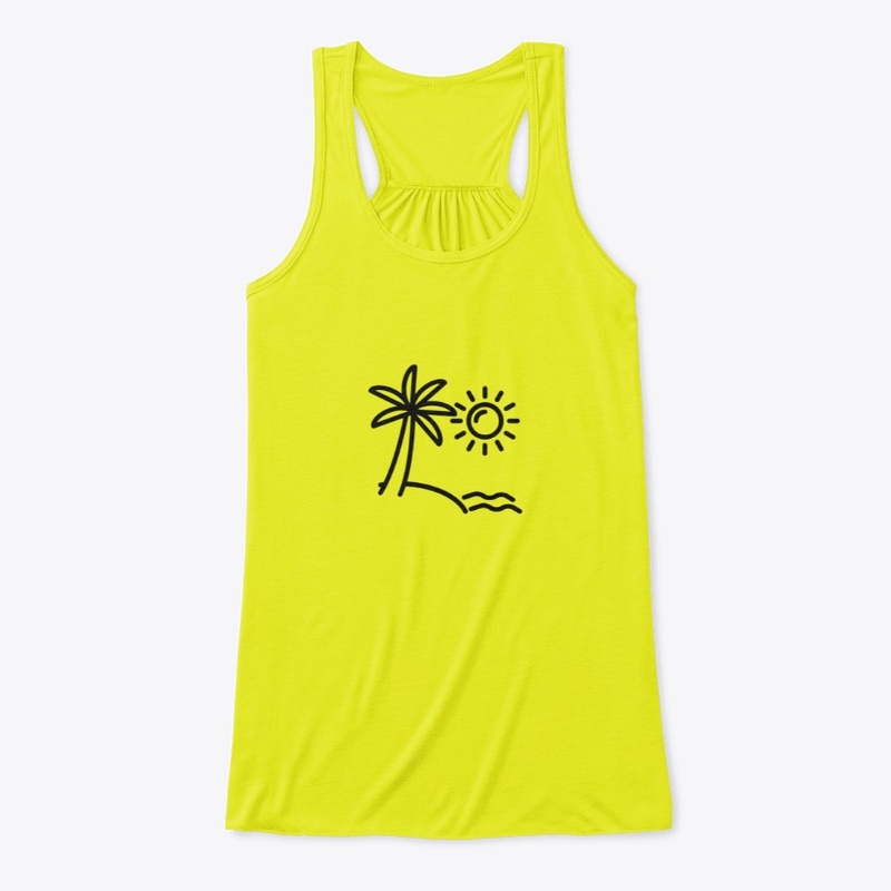 Palm Tree Women's Racerback Tank