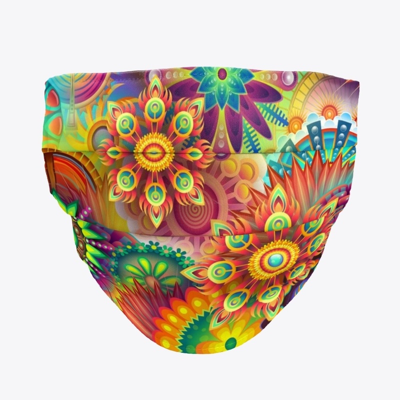 Psychedelic visual art digital design