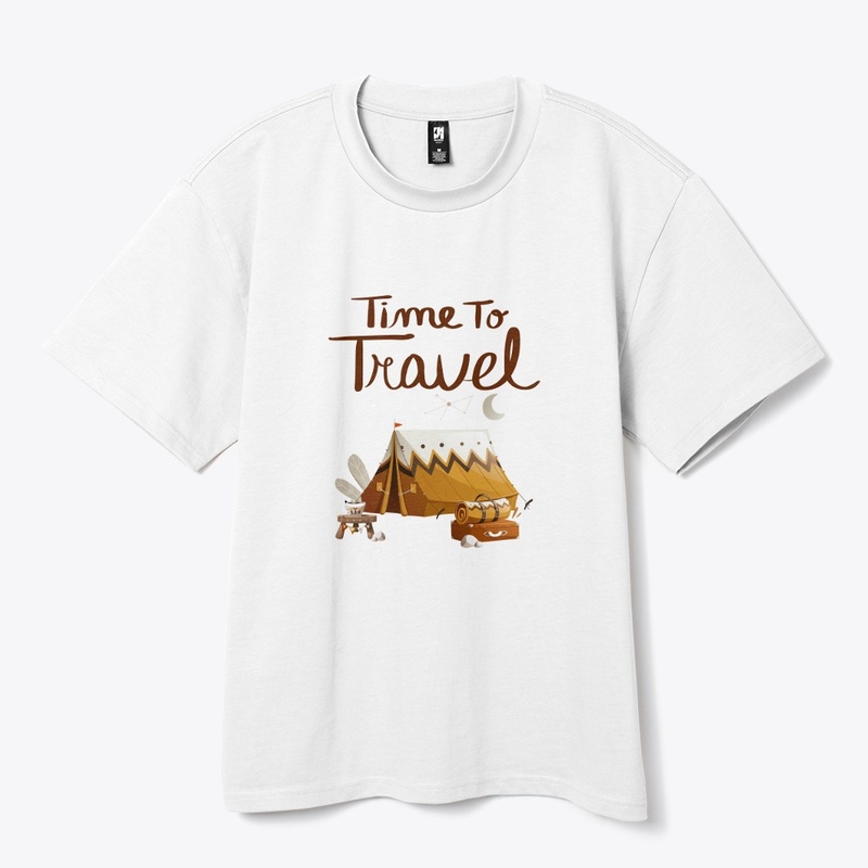 'TIME TO TRAVEL' t-shirt design 