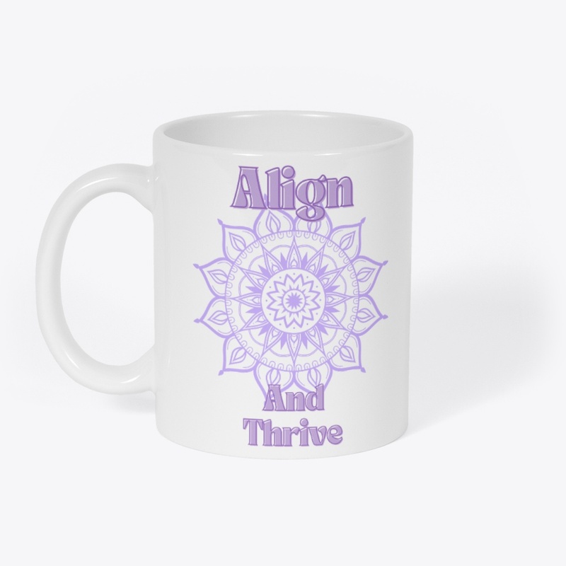 Align and thrive collection on white 