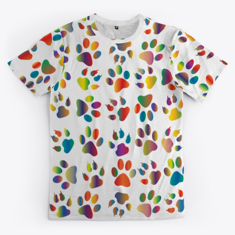 Colorful Paw Prints
