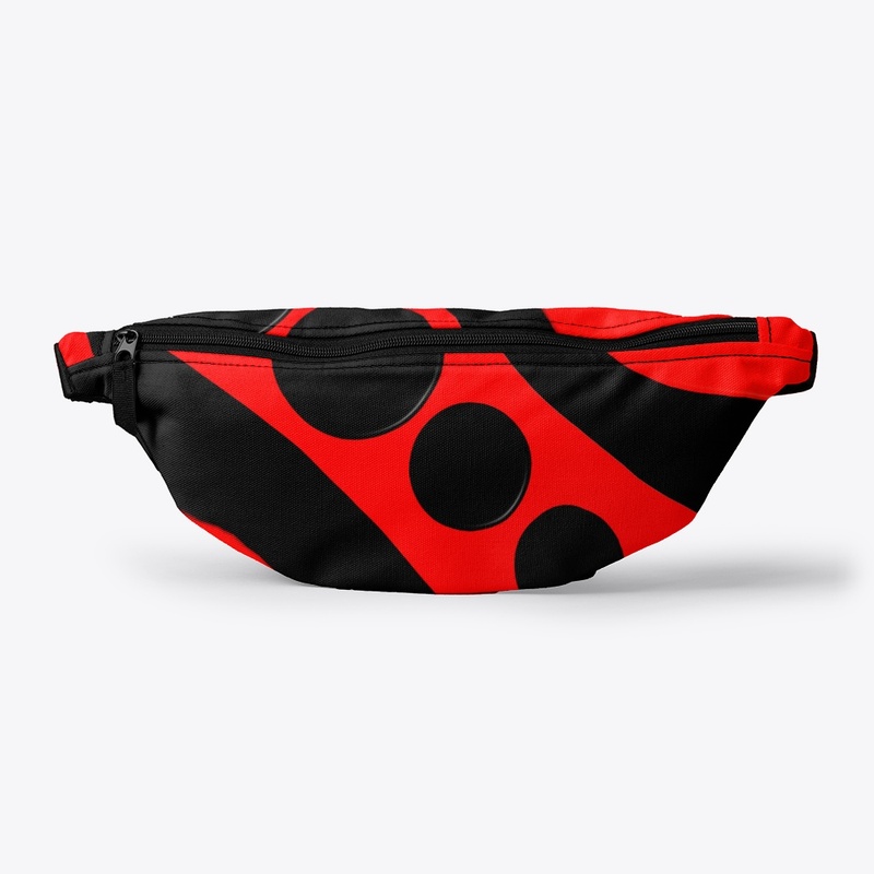 Red And Black Circle Pattern