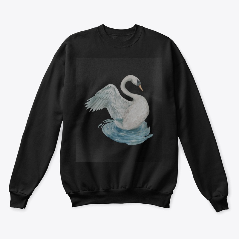 a swan t-shirts and hoodies for girls 