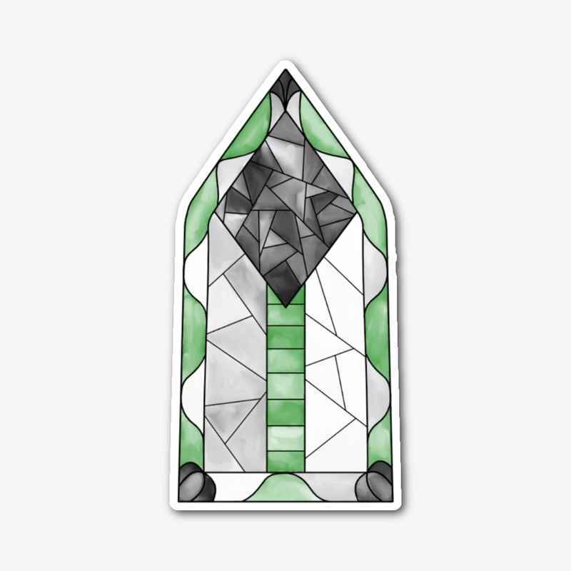 Stained Glass Demiromantic Window