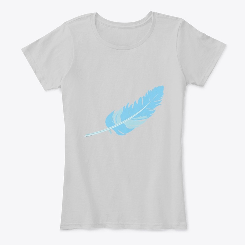 Feather design t shirt