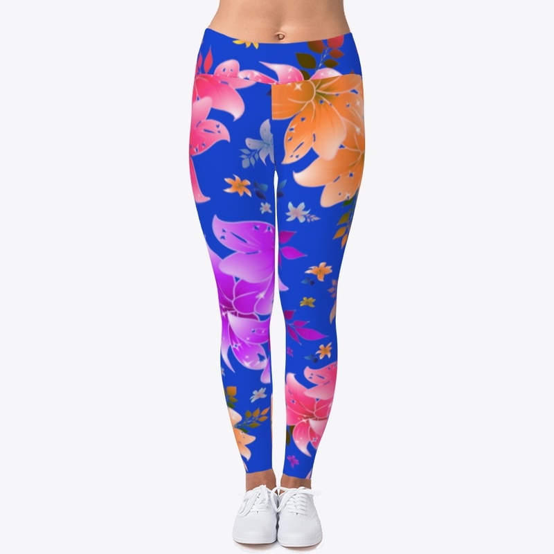 Multicolored lily flower design