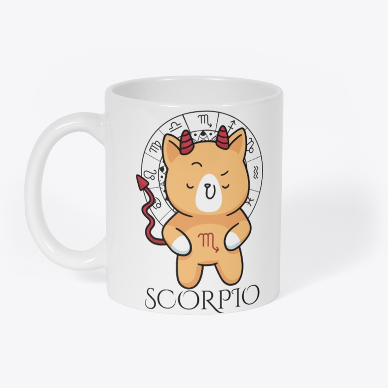 Scorpio Zodiac White T-Shirt