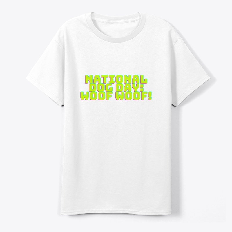 National Dog Day T-Shirt Design