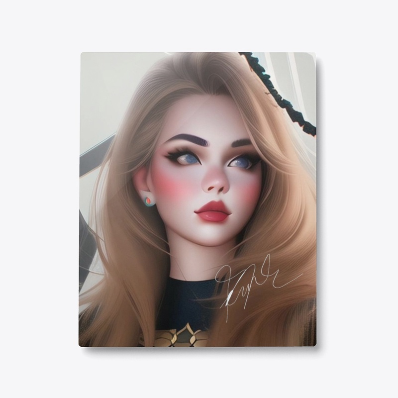 Anime Manga Themed Girl Portrait