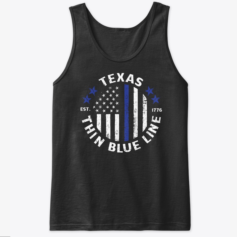 Texas Police T-shirt, Thin Blue Line 
