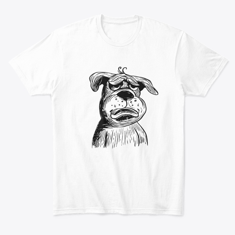 Bulldog Illustration - Funny Dog Design