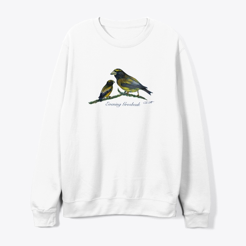 Tru Transfer Crewneck -Evening Grossbeak