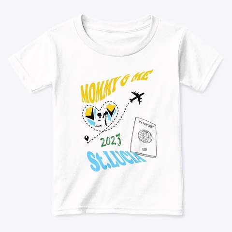 Kids Mommy & Me T Shirt White  áo T-Shirt Front