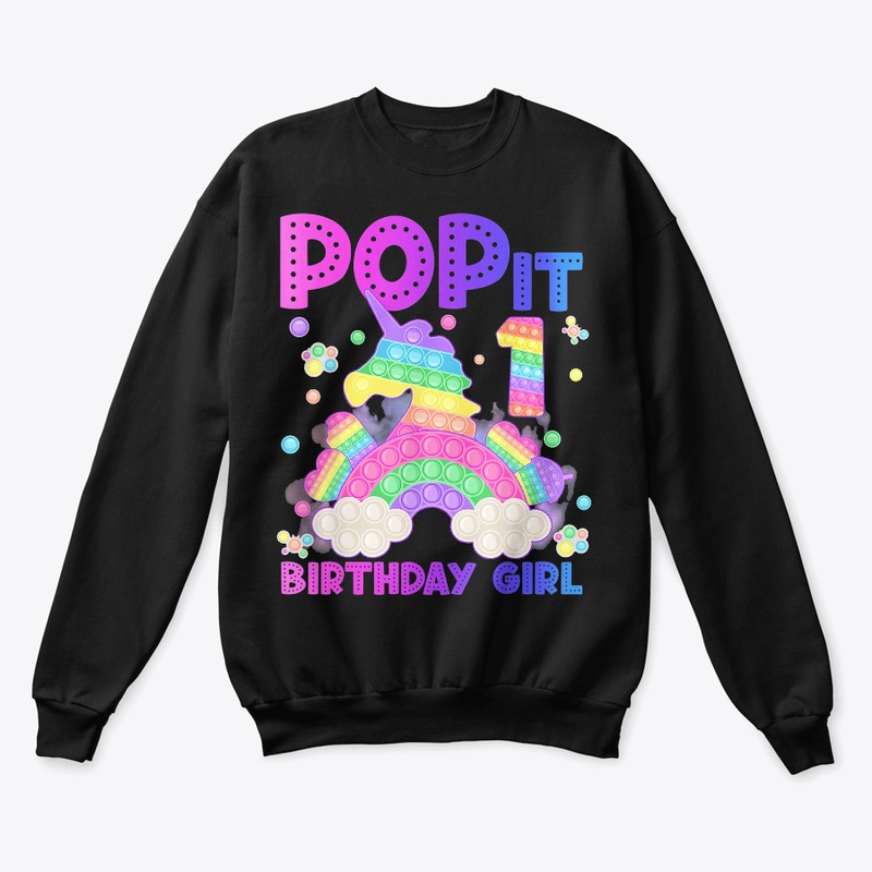 1st Birthday Unicorn Fidget Pop It