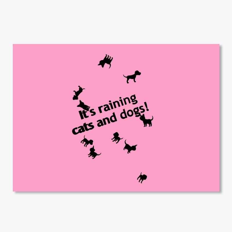 It's raining cats and dogs!