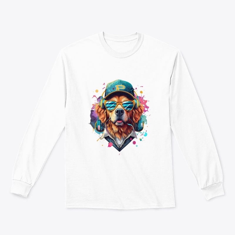 Paws and Play: Groovy Dog DJ Tee 🐾🎧