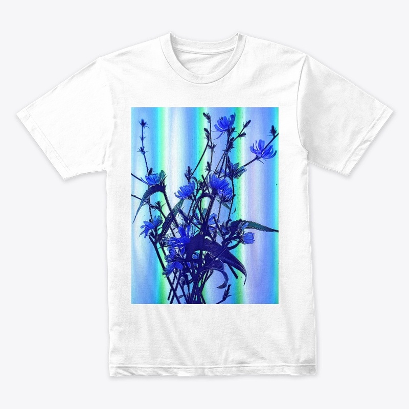 Blue Wildflowers With Backlight