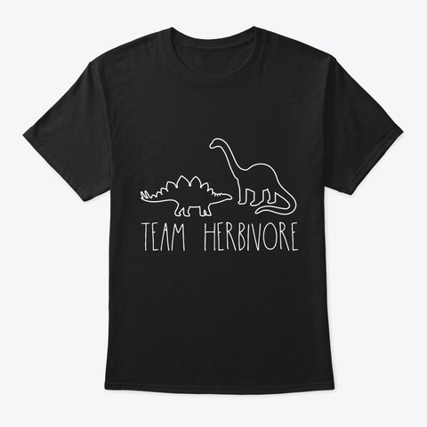 Team Herbivore Black T-Shirt Front