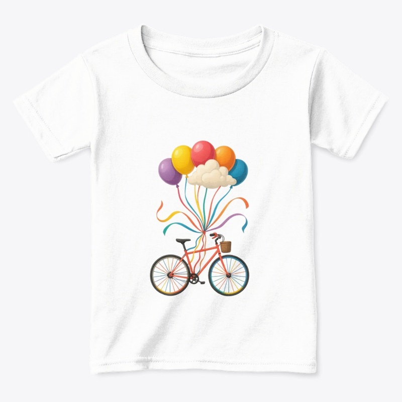 "Up & Away" – Bicycle Balloon Print