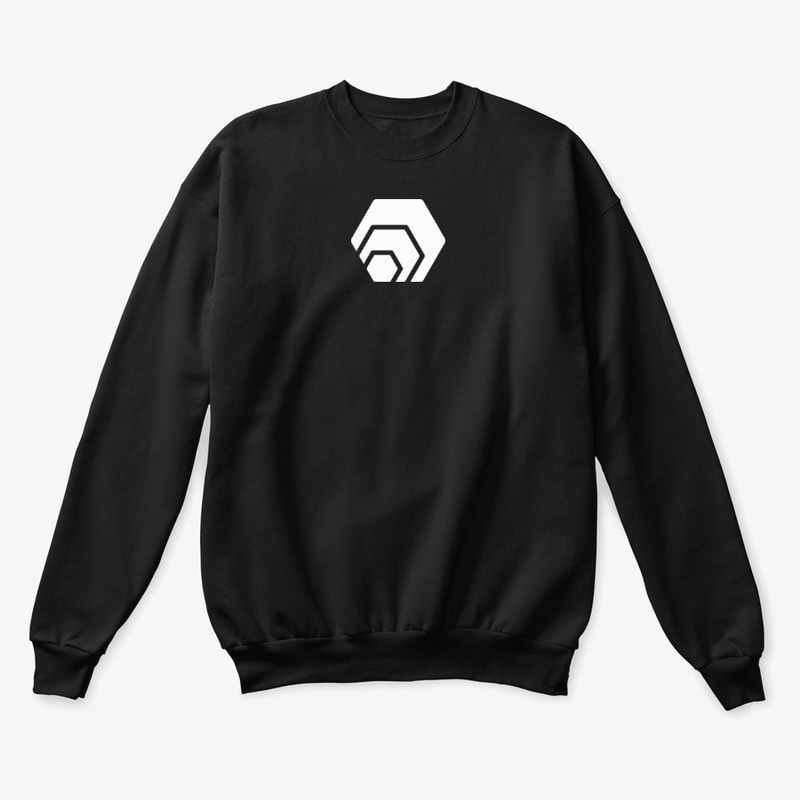 OUR HEX CRYPTO WHITE ON BLACK MERCH!