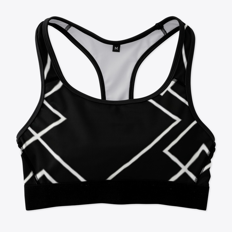 Square Grid Sport Bra
