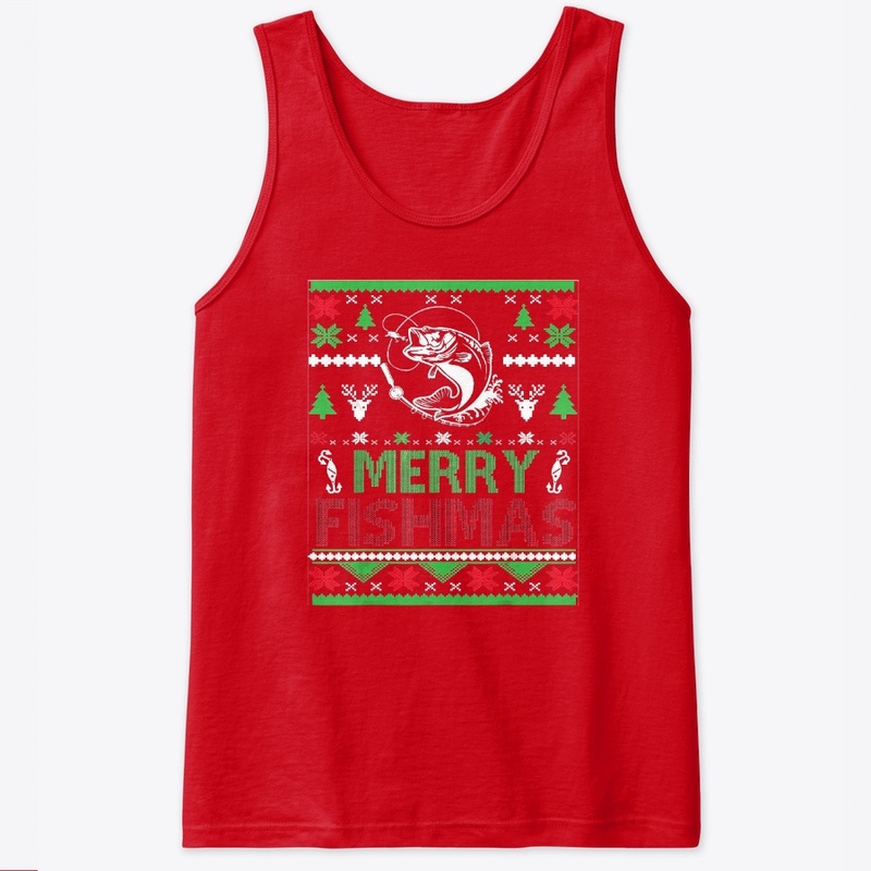 Ugly FISHING Christmas Bass Fish Apparel