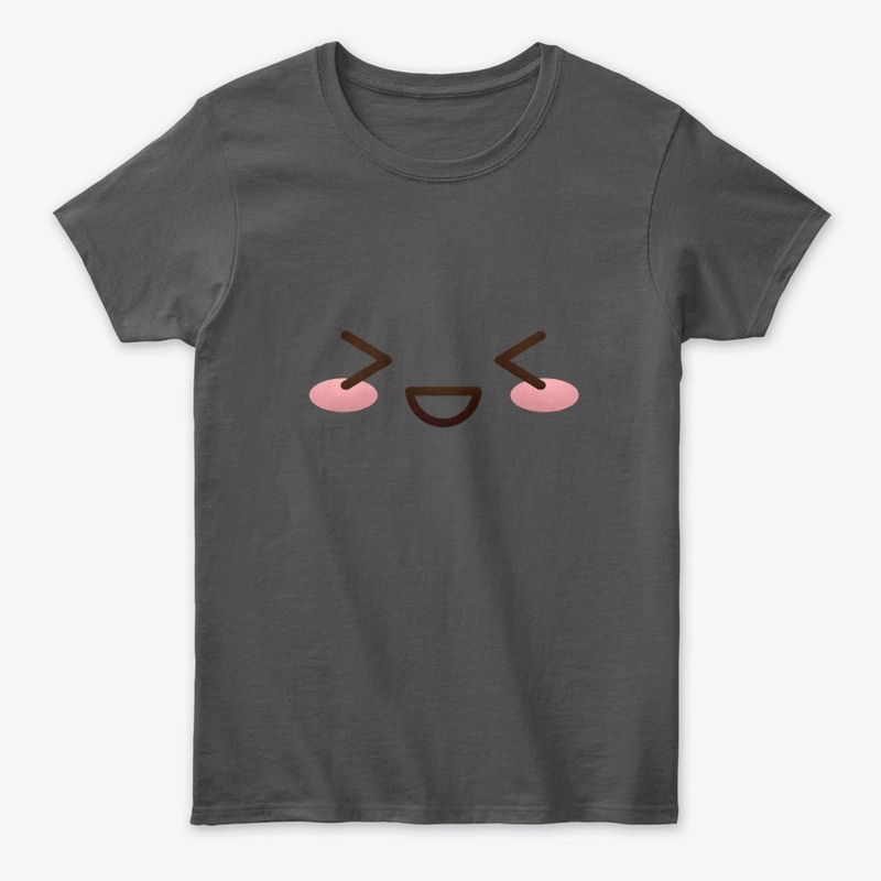 Kawaii japanese anime face design: shy