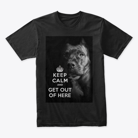 Pit Bull Black T-Shirt Front