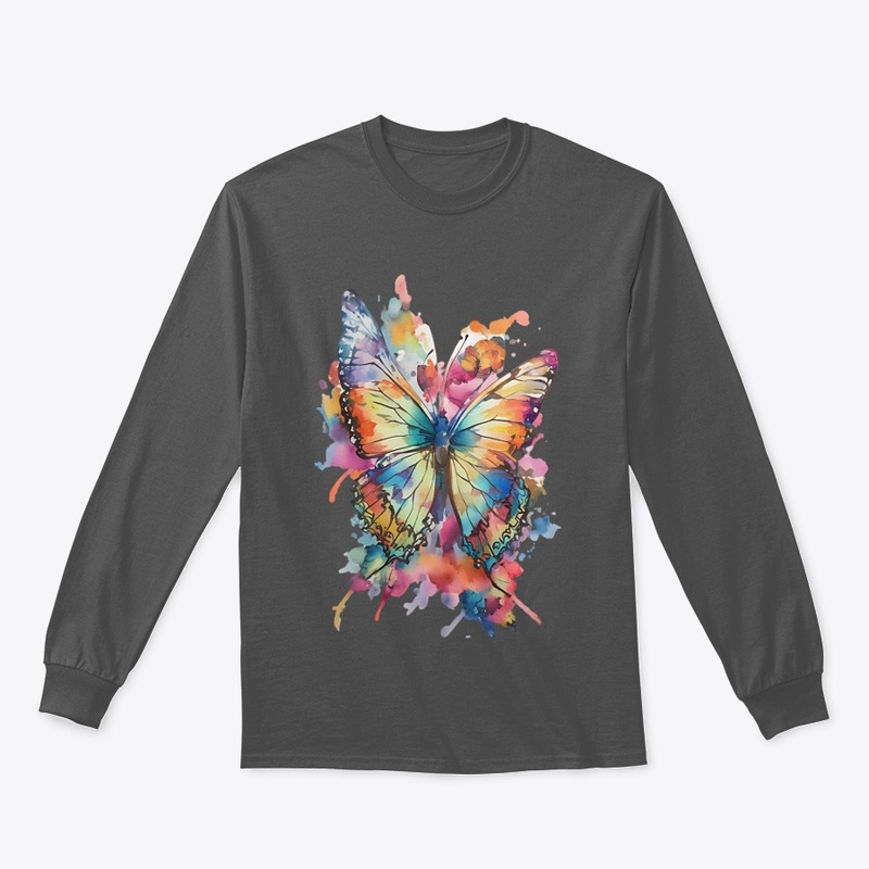 A colorful single butterfly