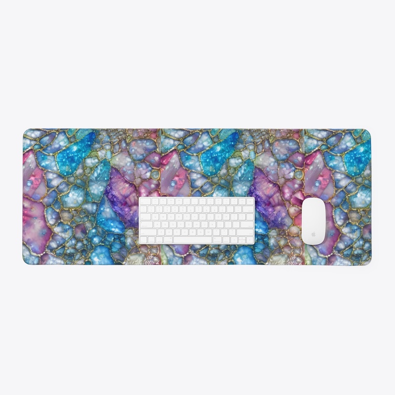 Distressed Sparkling Sapphire Tones