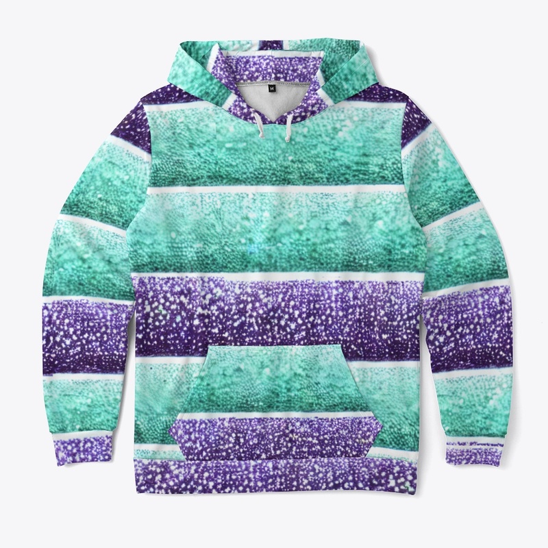 Sparkly Green & Purple Design 