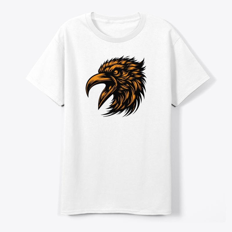 Striking Angry Crow Graphic