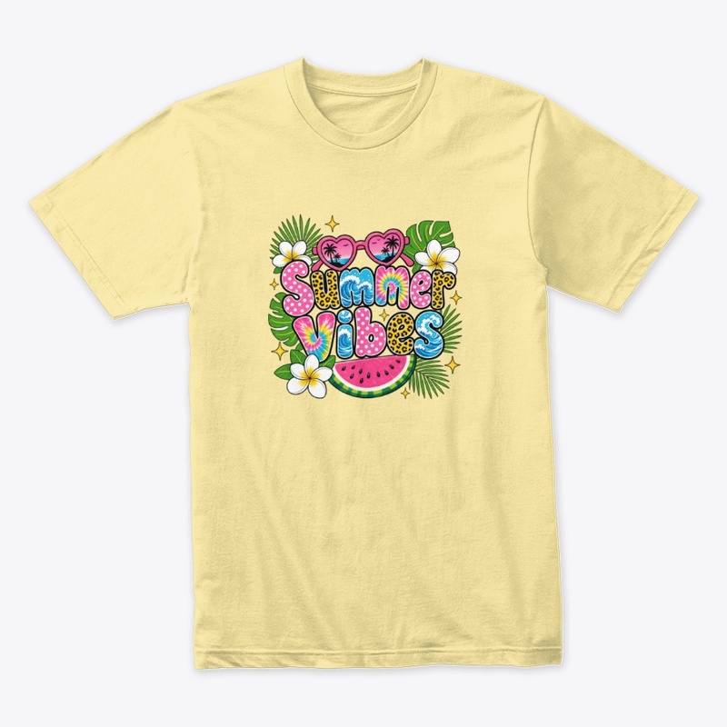 Colorful Beach T-Shirt Design