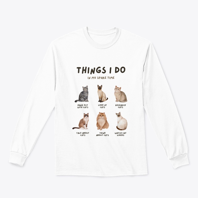 Beige Brown Modern Cat Lover Aesthetic