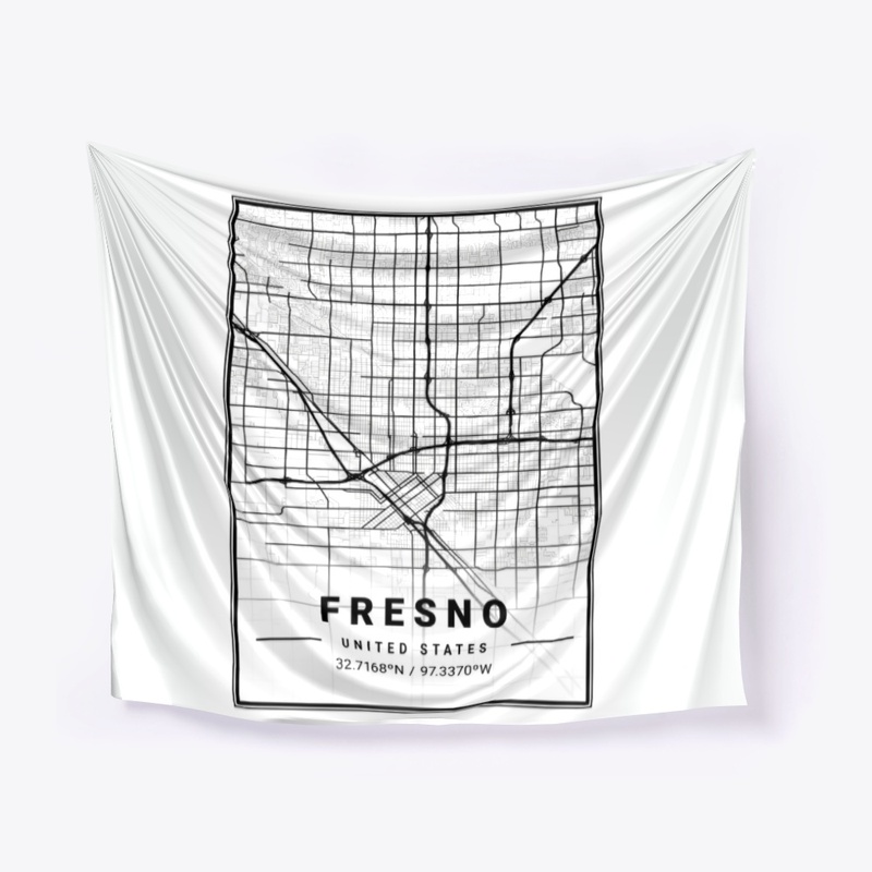 Fresno Light City Map