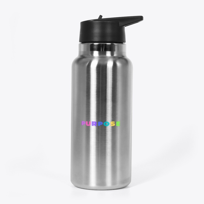 Purpose Logo Stainless Water Bottle