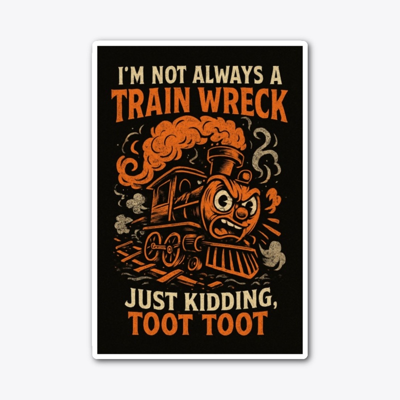 Humorous Train Wreck Design