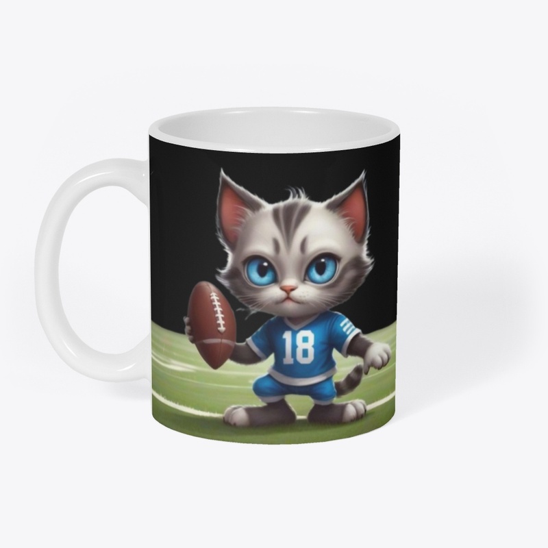 Cat Football Tee Design