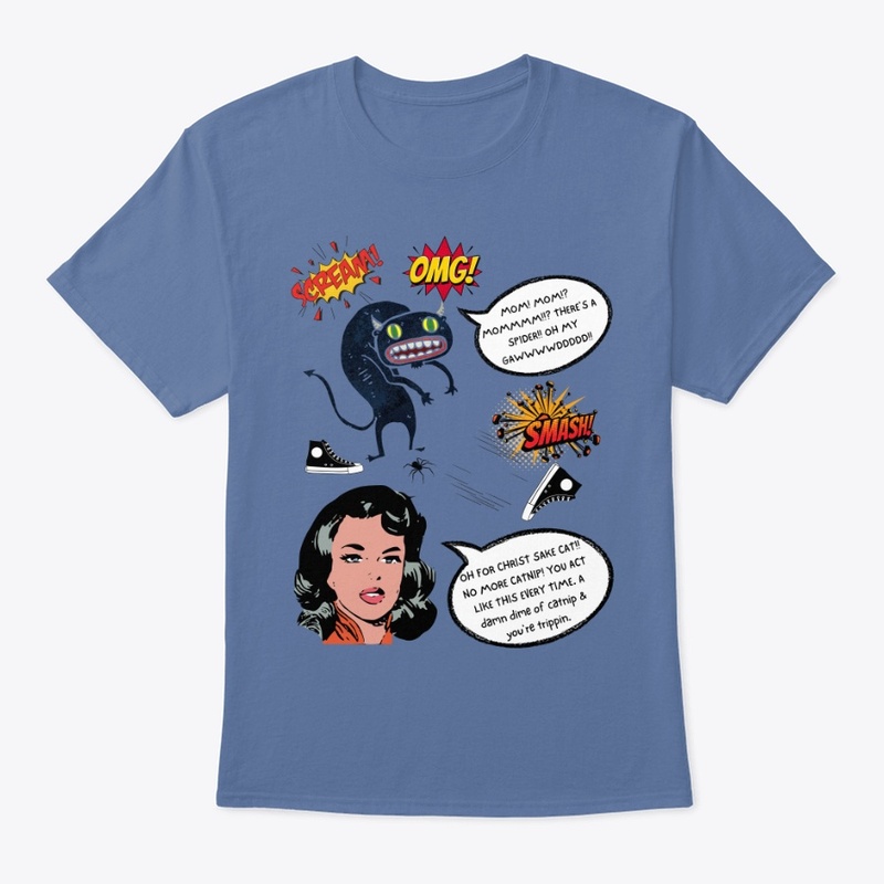 Scaredy cat FALL comic hoodie tee shirt 