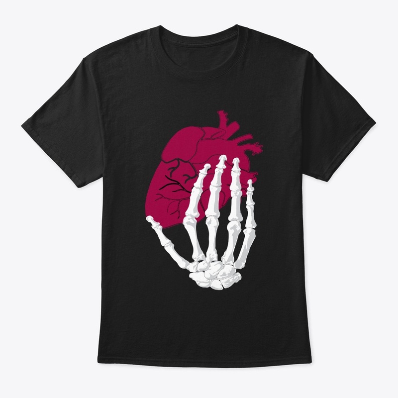 Skull Hand on Heart