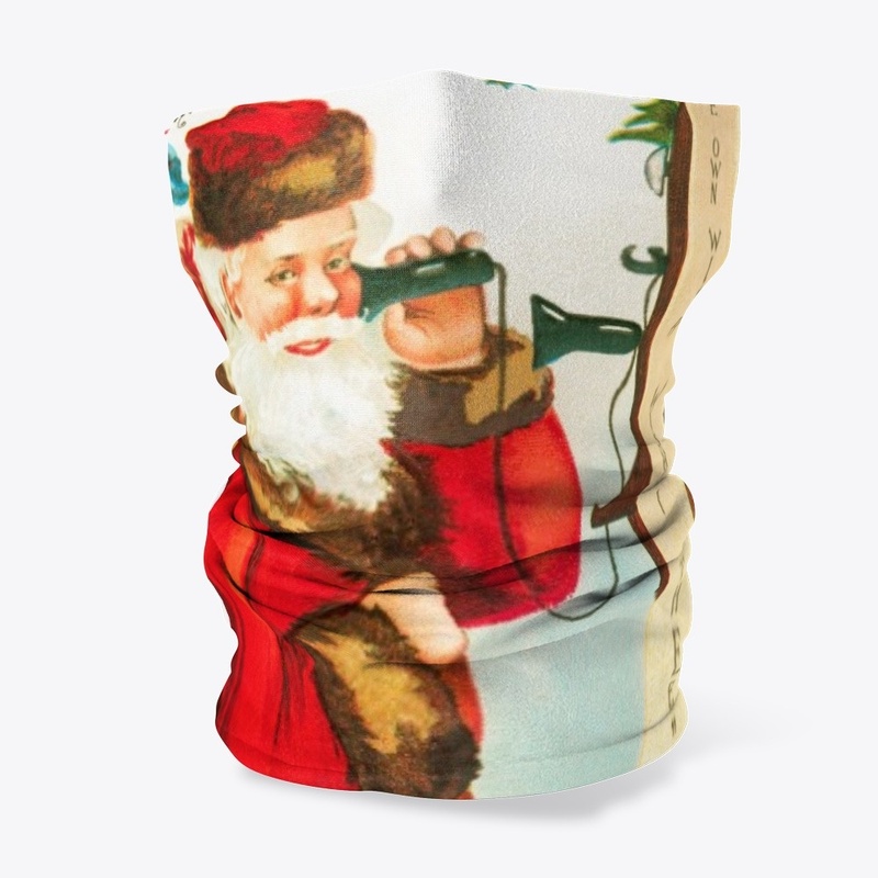 Vintage Telephone Santa