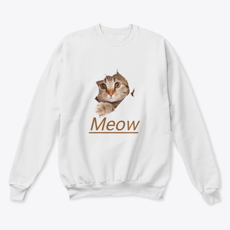 Meow Shirt, Cat Lover T shirt, Hoodie